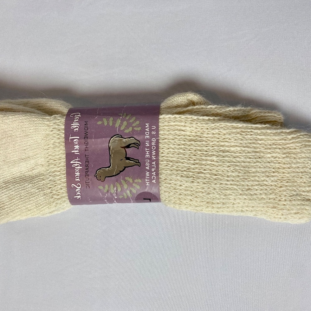 NWT One Pair Gentle Touch Midnight Therapeutic Alpaca Socks Size Large
